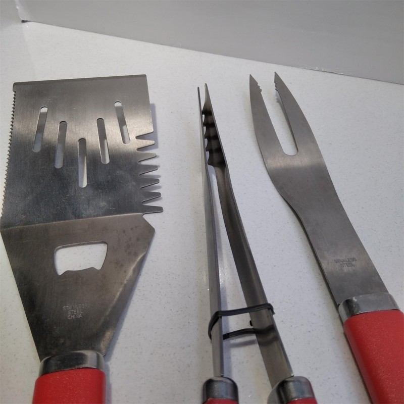 PP red handle roaster 3-piece set图2
