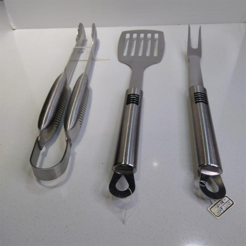 Black + silver handle roaster 3-piece set图2