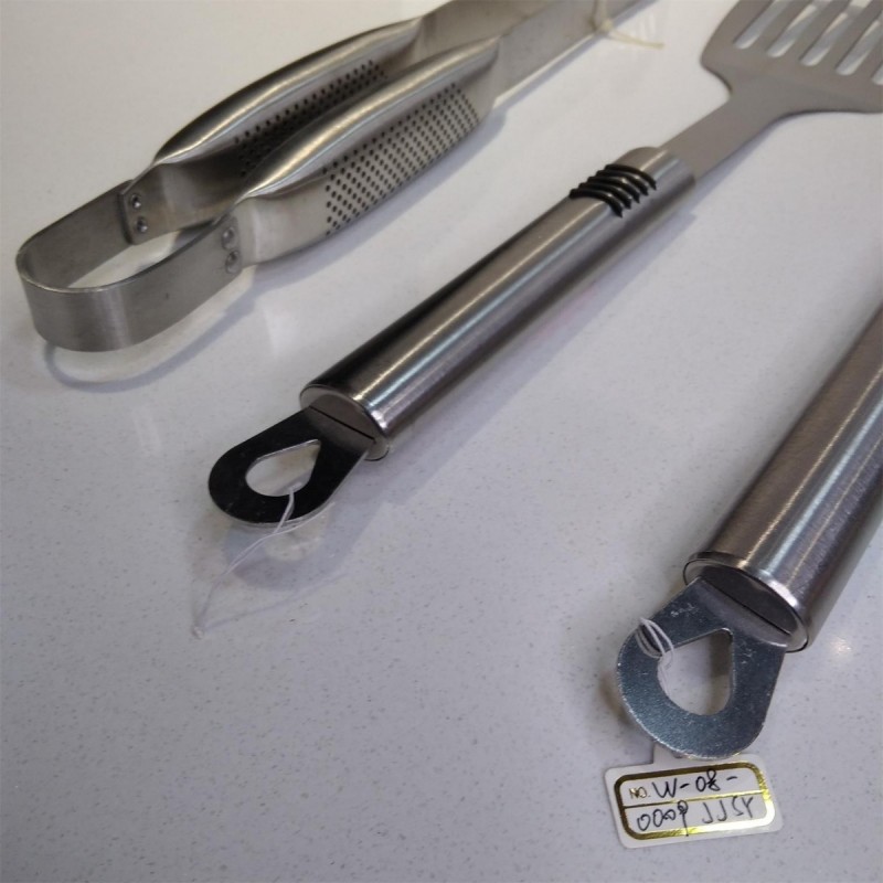 Black + silver handle roaster 3-piece set图4