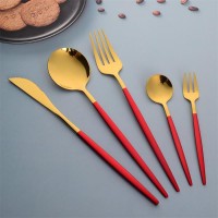 Steak knife, fork and spoon four-piece set household net red stainless steel knife and fork tablewar