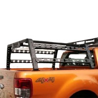 4x4 Universal Adjustable Roll Bar Steel Carrier Cage Truck Bed Rack Ladder Ute Tub Rack