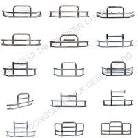 With Brackets 304 Stainless Steel America Semi Truck Bumper Deer Grille Guard for Freightliner Casca