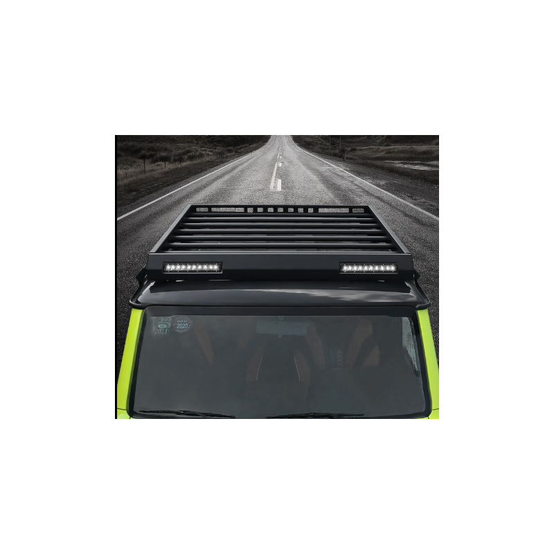 With Led Light 4x4 Aluminium Alloy  Car Cargo Carrier BasketRoof Rack for Suzuki Jimny JB74 JB64图3