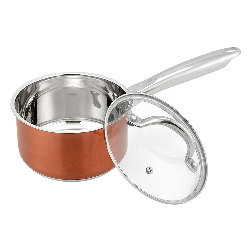 16cm sprayed stainless steel sauce pan图2