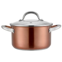 24cm sprayed 18/8 stainless steel Dutch oven