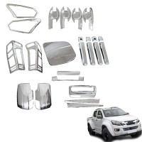 4x4 Factory Sale Pick up Car Cover Accessories ABS Plastic Chrome Full Set Kits for Isuzu Dmax