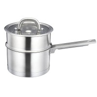 16cm stainless steel European style sauce pan with steamer