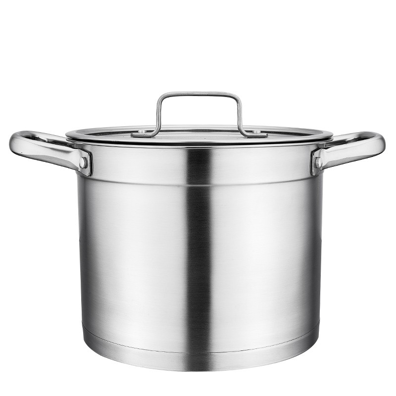 22cm stainless steel 18/8 high stock  pot图2