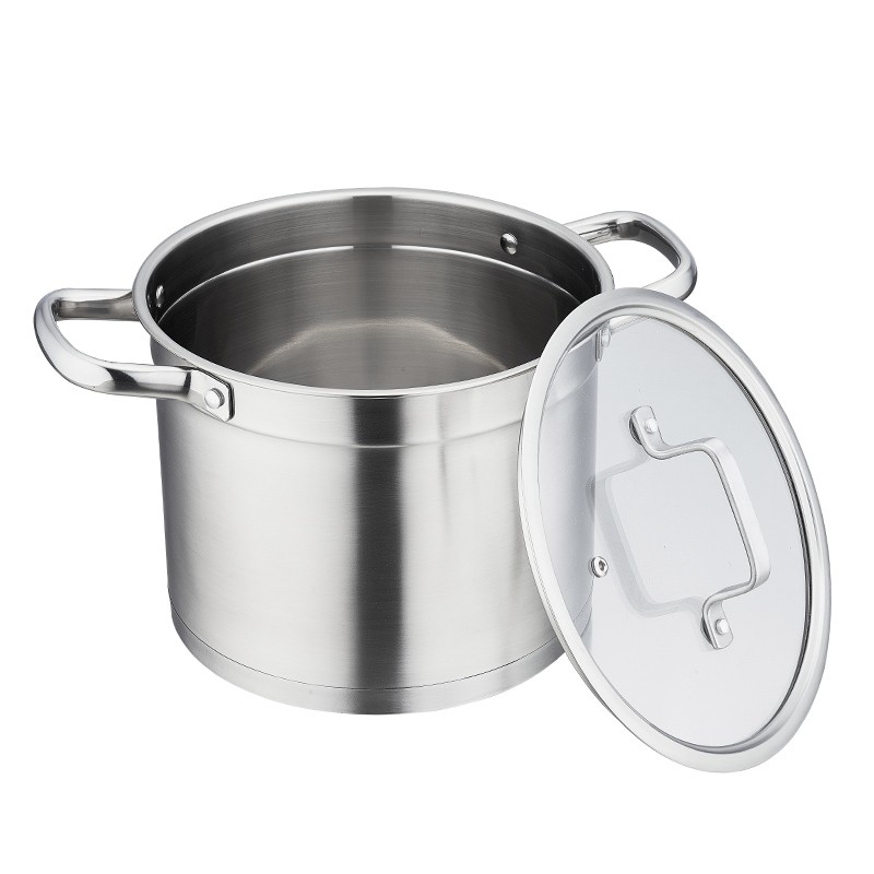 22cm stainless steel 18/8 high stock  pot图3