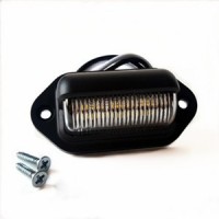 Mini Plate Light Black Trailer Light