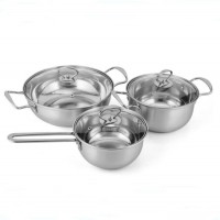 Stainless steel 6 pc cookware set