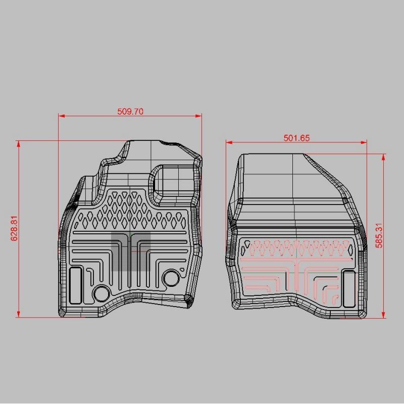 TPO Floor Mat for Toyota Fortuner图4