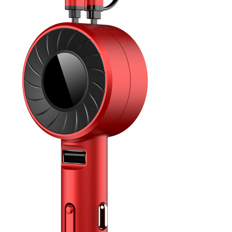 Car Charger with two Retractable Charging Cables图3