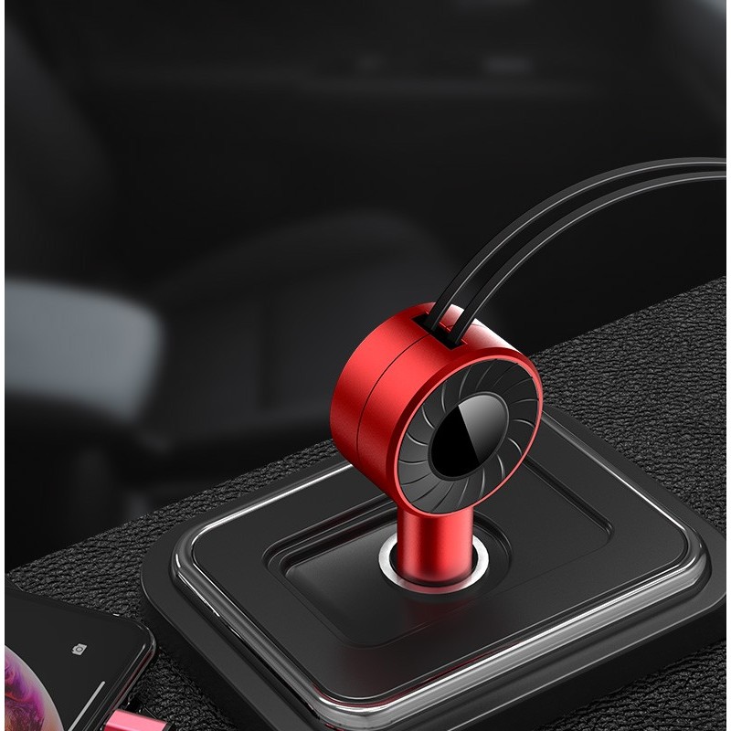 Car Charger with two Retractable Charging Cables图4