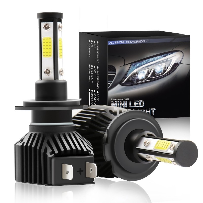 LED Headlight, 2PCS/Set, With Fan, 4 Sides Illumination图3
