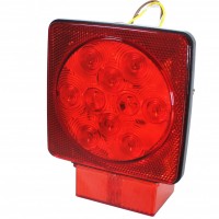 4"Square LED Tail Light LED Light Under 80"Wide Plug in Style