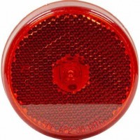 2.5"Round LED Marker Light Dark Red