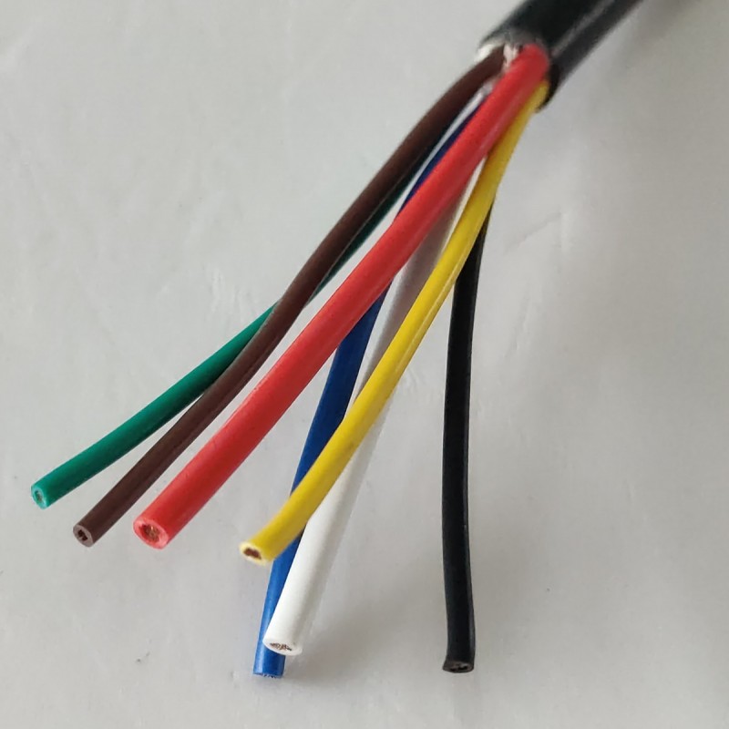 Heavy Duty 7 Way Plug Trailer Cord with 7 Gang Junction Box - 8FT图3