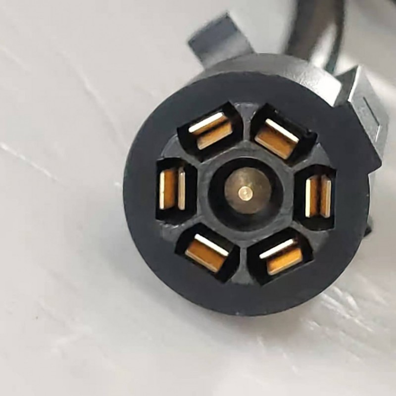 Heavy Duty 7 Way Plug Trailer Cord with 7 Gang Junction Box - 8FT图4