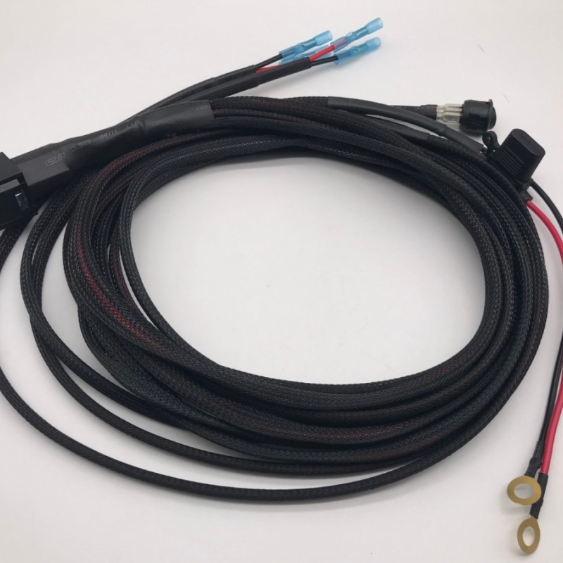 Universal 12V 40A Car Fog Light Auto Wiring Harness Kit for LED Work Driving Light Bar With Fuse图2