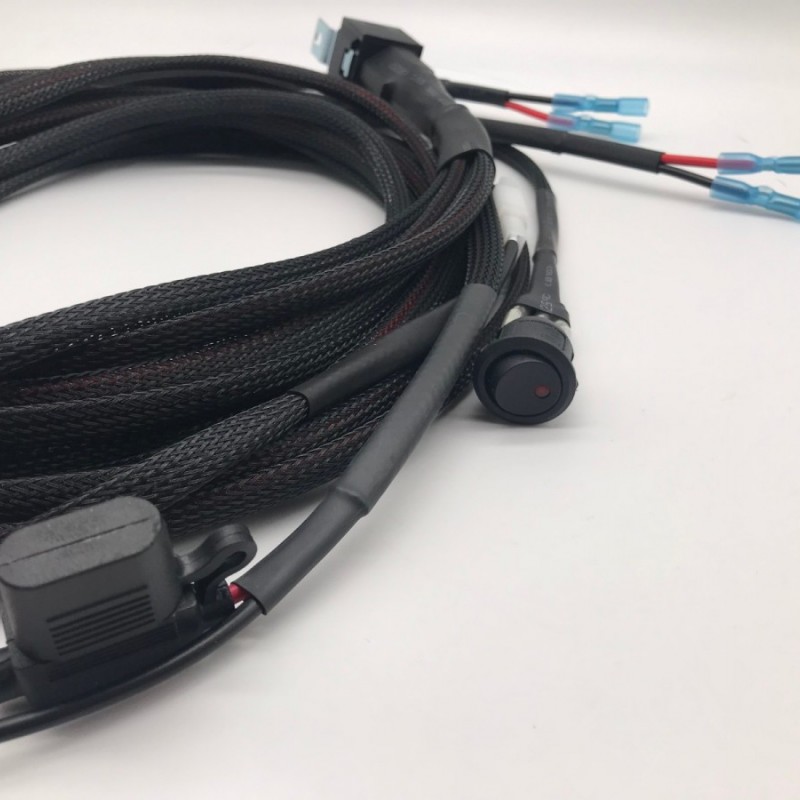 Universal 12V 40A Car Fog Light Auto Wiring Harness Kit for LED Work Driving Light Bar With Fuse图4