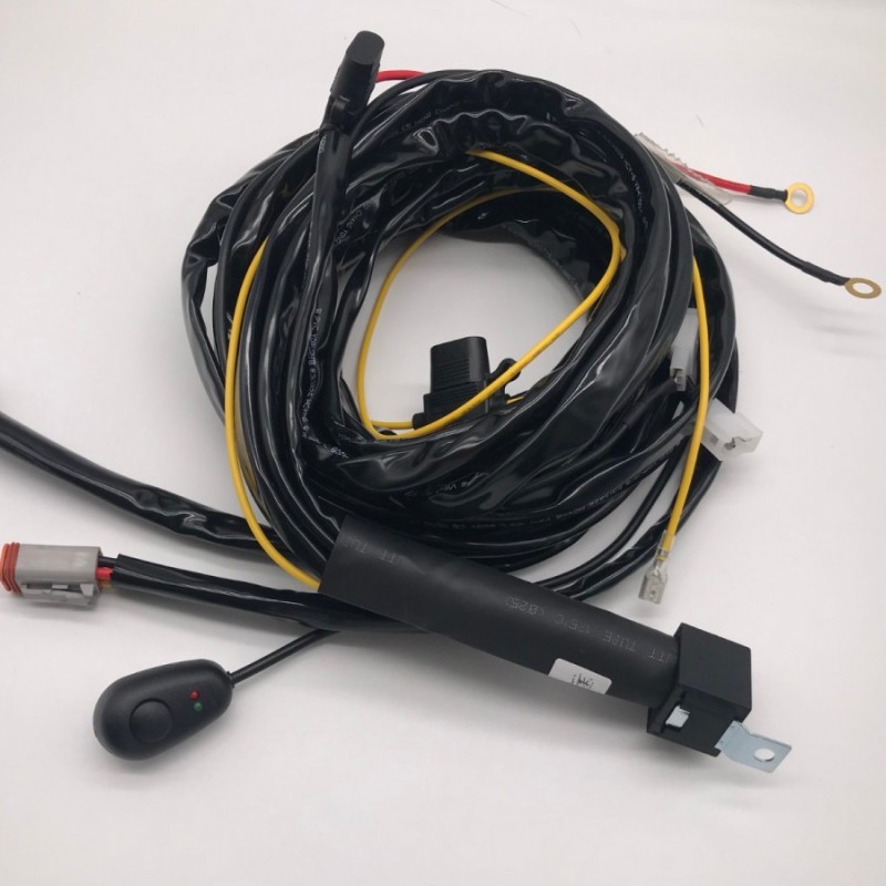 LED Driving Light Bars Auto Wiring Harness with Daylight Wire Harness图4