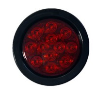 4" Round LED Light-RED