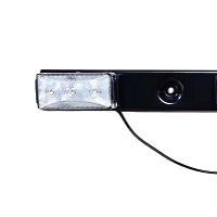 18" Indicator light bar, 3 lights, 3 LEDs per light, metal, self-grounding