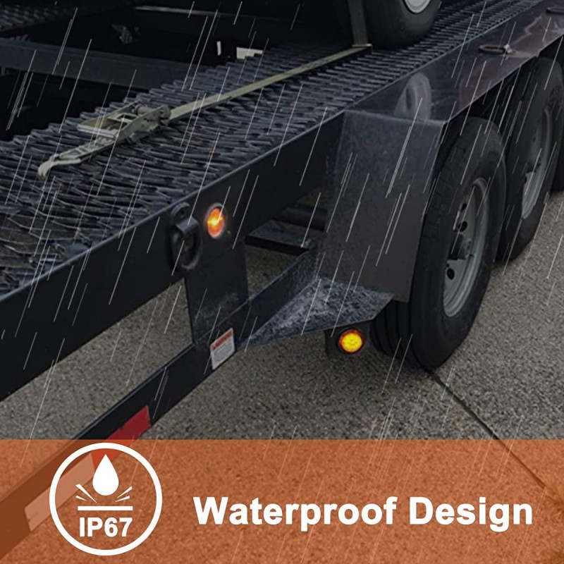 2" Round Red Lens, Red SMD led, Grommet mount  3SMD without Plug图4