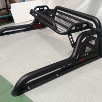 BLACK STEEL ROLL BAR WITH BASKET