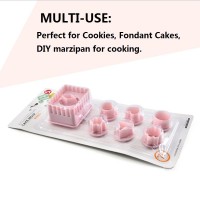 Jianhong Linzer Cookie Cutter Biscuit Cutters Set, Wave Cookies Cutter