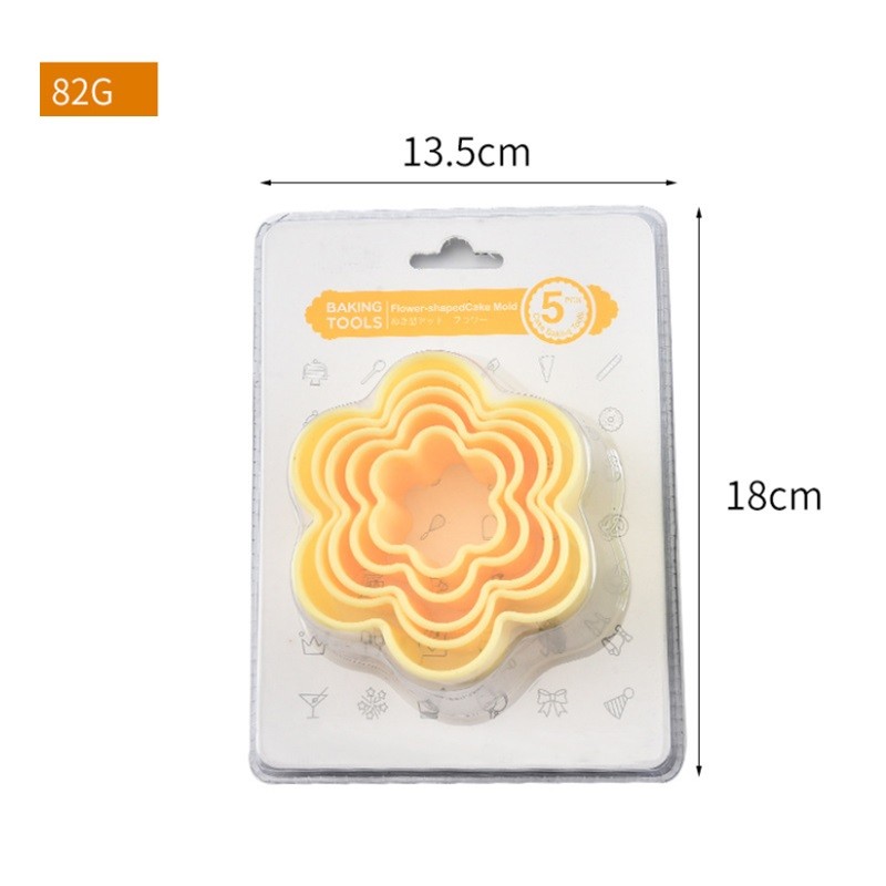 Jianhong 5 PCS Cookie Cutter set Biscuit Cutters Set, Flowers Cookie Cutter图7