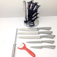 8pcs stainless steel kitchen knife set with acrylic holder