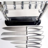 High Quality 5pcs kitchen knife set.Chef knife set stainless steel color box