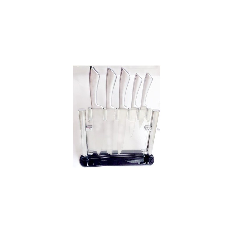 High Quality 5pcs kitchen knife set.Chef knife set stainless steel color box图2