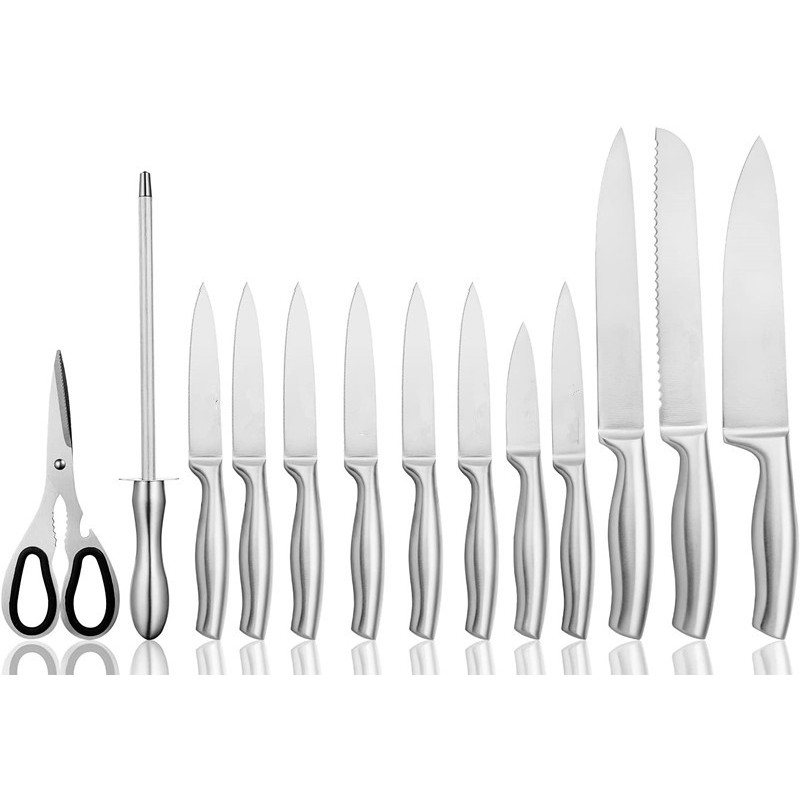 14pcs Stainless steel Kitchen Knife set with Acrylic holder图2