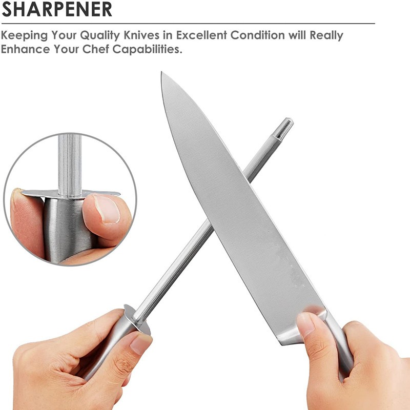 14pcs Stainless steel Kitchen Knife set with Acrylic holder图3