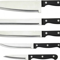 7pcs stainless steel kithcen knife set with wooden holder