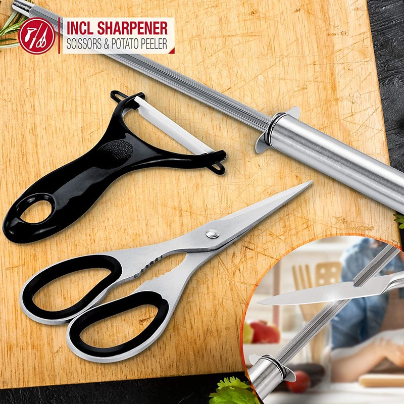 High Quality 8pcs stainless steel kitchen knife set图3