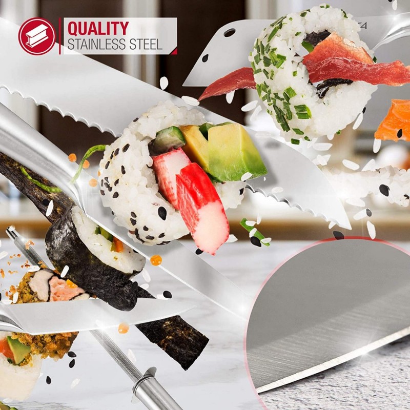 High Quality 8pcs stainless steel kitchen knife set图4