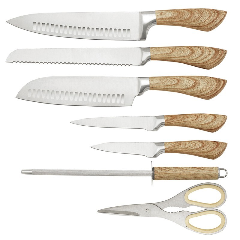 8pcs hot selling hollow handle knife set with acrylic stand图2