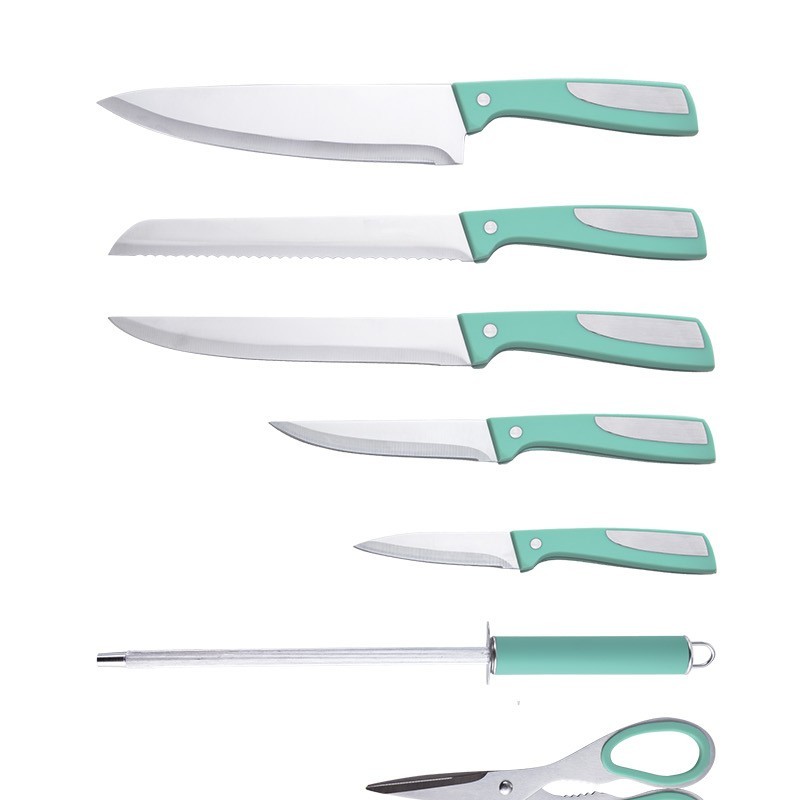 8pcs hot selling kitchen knife set with acrylic stand图2