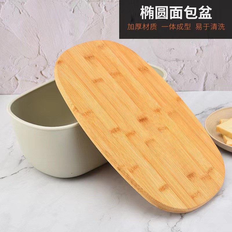 Bread box with bamboo lid图5