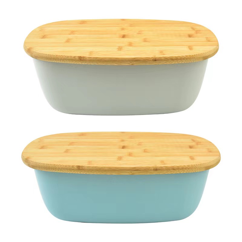 Bread box with bamboo lid图3