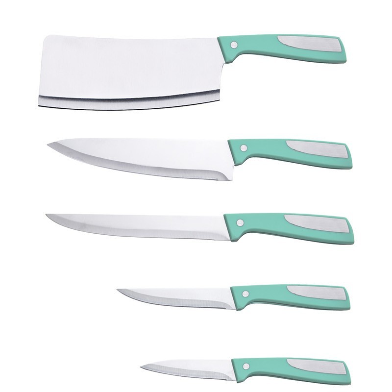 6pcs hot selling kitchen knife set with acrylic stand with chopper图2
