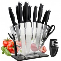 17pcs knife set with acrylic block