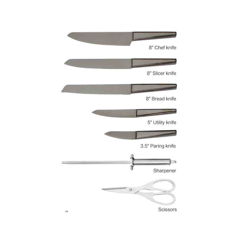 8pcs knife set with hollow handle图2