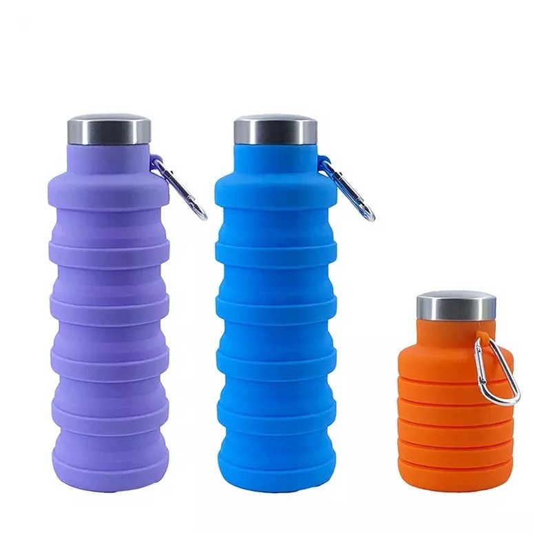 Outdoor Sports Water Bottle Portable Silicone Folding Water Cup For Travel图5