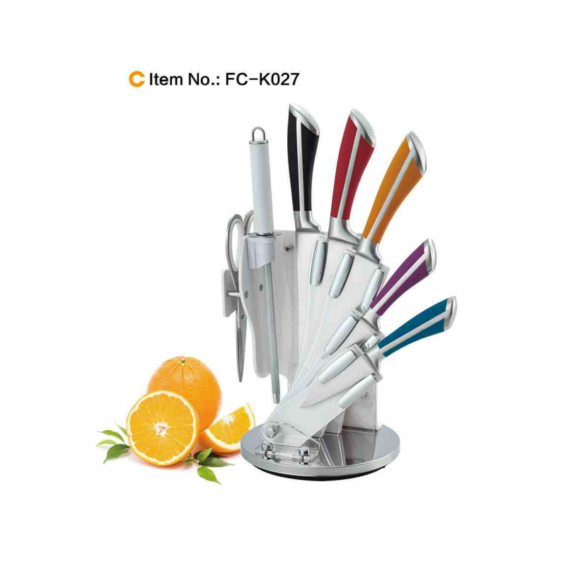 8 pcs knife set with acrylic block图2
