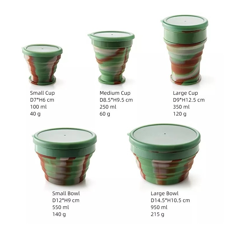 Brand New Mini Collapsable Silicone Foldable Folding Coffee Water Cup图2